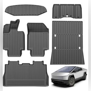 NEW TESLA CYBERTRUCK 6 piece Full Floor Mat Kit - Custom fit